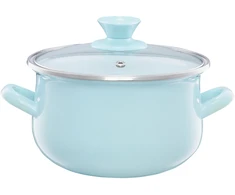 Emaliuotas pudingas su dangteliu Pyza mėtų 16 cm 2 l EMALIA OLKUSZ