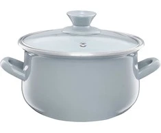 Puodas emaliowany su dangteliu Pyza pilka 22 cm 5 l EMALIA OLKUSZ