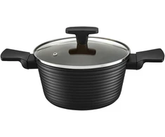 Puodas su dangčiu su powłoką Qualum Basic Gold Edition Antigo 20 cm AMBITION