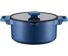 Puodas keramine danga su dangčiu Cobalt Ambition 28cm/6.8L visoms kaitlentėms