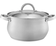 Puodas su stikliniu dangteliu Domingo 18 cm 3 l DOMOTTI