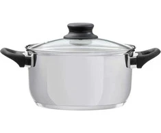 Puodas ze stali nierdzewnej su dangteliu Lima 22 cm DOMOTTI