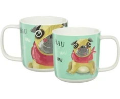 Puodelis 370 ml Pets mopsas AMBITION