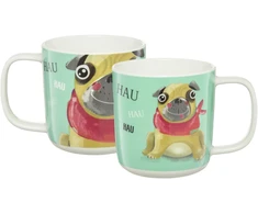 Puodelis 370 ml Pets mopsas AMBITION