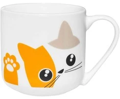 Puodelis 440 ml Kitty oranžinis AMBITION