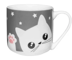 Puodelis 440 ml Kitty pilkas AMBITION