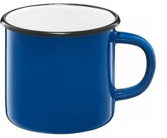 Emaliuotas puodelis 9 cm 0,5 l Indukcinis mėlynas EMALIA OLKUSZ