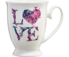 Love Letters puodelis su gėlių užrašu 300 ml AMBITION