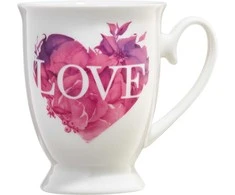 Love Letters Rožinė Heart puodelis 300 ml AMBITION