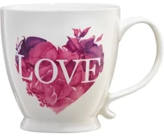 Love Letters Rožinė Heart Puodelis ant pėdos 400 ml AMBITION