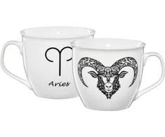 Zodiako porcelianinis puodelis 550 ml Aries AMBITION