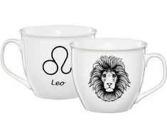Zodiako porcelianinis puodelis 550 ml Liūtas AMBITION