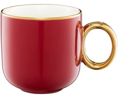 Puodelis Royal 380 ml raudona-auksinė AMBITION