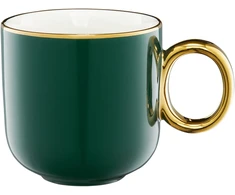 Puodelis Royal 380 ml zielono-auksinė AMBITION