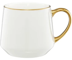 Puodelis Royal 460 ml balta ir-auksinė AMBITION