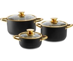 Florina Royal Steel 6 dalių AMBITION nerūdijančio plieno puodų rinkinys