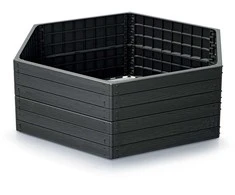 Prosperplast Paaukštinta lysvė Base Woody 148x129x25cm plast./antracito sp.