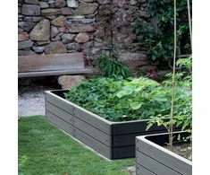Prosperplast Paaukštinta lysvė Base Woody 149.2x75.6x25cm plast./antracito sp.