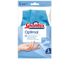 Natūralaus latekso pirštinės Spontex Optimal, L, 1 pora