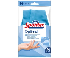 Latekso pirštinės Spontex Optimal, M, mėlyna, 1 pora
