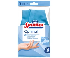 Latekso pirštinės Spontex Optimal, S, mėlyna, 1 pora