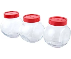 3 stiklainių rinkinys plastikiniu dangteliu Bella 200 ml PASABAHCE
