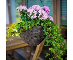 3 apvalių vazonų rinkinys wenge PATIO