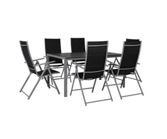 Lauko baldų komplektas Astoria sodo baldų komplektas sidabrinis PATIO