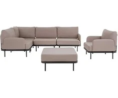 Lauko baldų komplektas Sodo baldų komplektas 6 asmenims Pyrite D042-04DW PATIO
