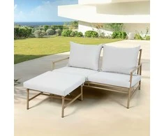 Sodo sofa su kėdute Estelle beige PATIO
