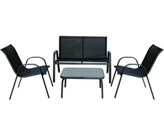 Lauko baldų komplektas Manhattan antracito PATIO sodo baldų komplektas