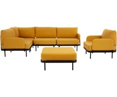 Lauko baldų komplektas Sodo baldų komplektas 6 asmenims Pyrite D042-25DW PATIO