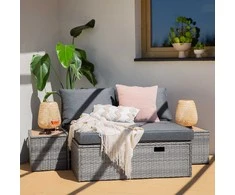 Lauko baldų komplektas PATIO Eleonore, pilkas