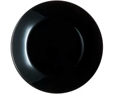 Zelie pietų lėkščių rinkinys 6 asmenims, 25 cm, juodos spalvos, LUMINARC