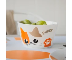 Salaterka Kitty 14 cm oranžinė AMBITION