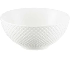 Porcelianinis grotelių formos salotų dubuo, baltas, 16 cm, AMBITION