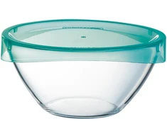 Salotų dubuo su dangteliu Keep'n'Dubenėlis 17 cm turkio spalvos LUMINARC