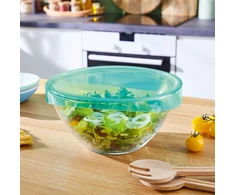 Salotų dubuo su dangteliu Keep'n'Dubenėlis 28 cm turkio spalvos LUMINARC