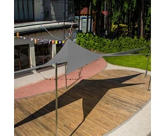 Saulės burė 3,6 x 3,6 x 3,6 m antracito PATIO