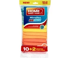 Spontex Home Sweet Home Mikropluošto universalios šluostės 12 vnt. NAMAI MALTI NAMAI