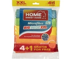 Spontex Home Sweet Home Mikropluošto šluostės XXL 5 vnt. NAMAI, MIELIEJI NAMAI