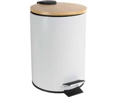 Šiukšliadėžė metalinė su pedalu 3 l SCANDIC balta, matinė Jotta 50749