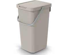 Keden šiukšliadėžė Systema Q Collect, smėlio spalvos, 25 l