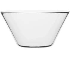 Skaidrus salotų dubuo Daga 25,5 cm TREND GLASS