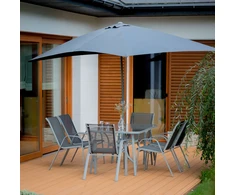 Lauko baldų komplektas PATIO Evora, pilkas