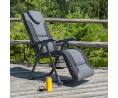 Sodo fotelis su atrama kojoms Mijas Plus D002-07PB / H024-07IB PATIO