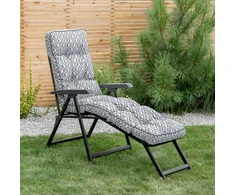 Sodo gultas su atrama kojoms Lena Lounger Juodas Edition H039-06PB PATIO