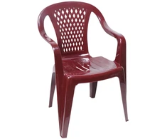 Ołer Kėdė plastikinė bordo spalvos 54x56x80 cm Diamond 86215