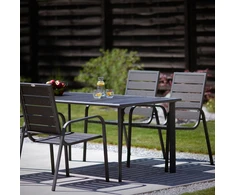Sodo stalas 160 x 90 Saulės antracitas PATIO