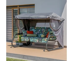 Sodo sūpynės su tinkleliu nuo uodų Venezia Lux Juodas Edition G058-02PB PATIO